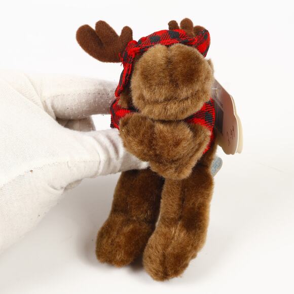 Vtg 1999 Wishpets Chocolate Moose 6'' Stuffed Mini Plush & Hang Tag - Picture 3 of 11